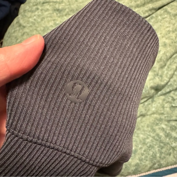 Lululemon Brushed Softstreme Ribbed Zip-Flared Pant 32.5" - Women’s 12 Grey - Picture 9 of 14